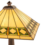 24"H Diamond Band Mission Table Lamp