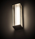 5"W Quadrato Vitrine Contemporary Wall Sconce