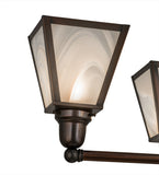 27"W Metro White Baroque 4 Lt Modern Chandelier