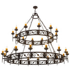84"W Majella 28 Lt Two Tier Victorian Chandelier