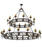 84"W Majella 28 Lt Two Tier Victorian Chandelier