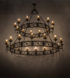 84"W Majella 28 Lt Two Tier Victorian Chandelier