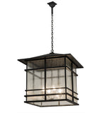 30"Sq Tea House Asian Lantern Pendant