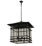 30"Sq Tea House Asian Lantern Pendant