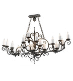 60"L Kean 20 Lt Oblong Victorian Chandelier