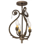 12"W Antonia 3 Lt Victorian Chandelier
