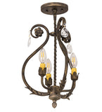 12"W Antonia 3 Lt Victorian Chandelier