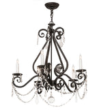 26"W Adrianna 5 Lt Chandelier