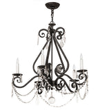 26"W Adrianna 5 Lt Chandelier