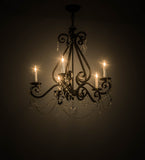 26"W Adrianna 5 Lt Chandelier