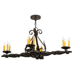 42"L Elianna 12 Lt Oblong Victorian Chandelier