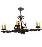 42"L Elianna 12 Lt Oblong Victorian Chandelier