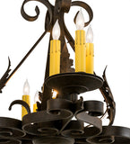 42"L Elianna 12 Lt Oblong Victorian Chandelier