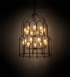 54"W Grand Stair 18 Lt Victorian Chandelier