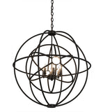 30"W Atom Enerjisi 6 Lt Industrial Chandelier