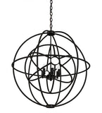30"W Atom Enerjisi 6 Lt Industrial Chandelier
