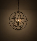 30"W Atom Enerjisi 6 Lt Industrial Chandelier