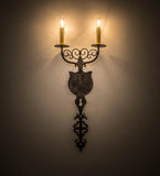 11"W Merano 2 Lt Victorian Wall Sconce