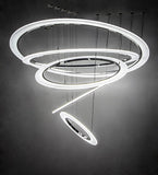 72"W Anillo 5 Lt Cascading Contemporary Pendant