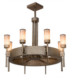 36"W Mansfield 8 Lt Contemporary Chandelier