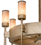 36"W Mansfield 8 Lt Contemporary Chandelier