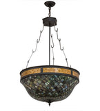 25"W Tiffany Fishscale Inverted Pendant