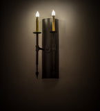 10"W Warwick 2 Lt Gothic Wall Sconce