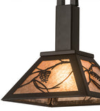 10"Sq Whispering Pines Tall Pines Pendant