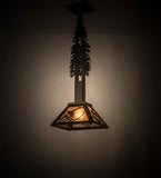 10"Sq Whispering Pines Tall Pines Pendant