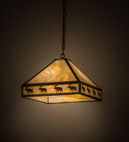 16"Sq Moose on the Loose Wildlife Pendant