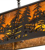 36"L Tall Pines Rustic Lodge Island/Billiard Pendant