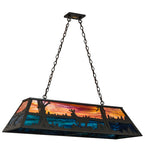 48"L Deer at Lake Island/Billiard Pendant