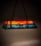 48"L Deer at Lake Island/Billiard Pendant