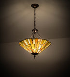 21"W Delta Jadestone Inverted Pendant