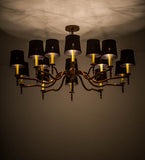 52"W Toby 15 Lt Victorian Chandelier