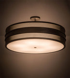 36"W Golden Forge Modern Semi-Flushmount