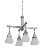 24"W Bungalow 4 Lt Mission Chandelier