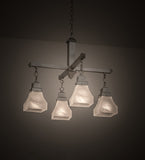 24"W Bungalow 4 Lt Mission Chandelier