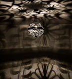 18"W Bola Daisy Floral Contemporary Lodge Pendant