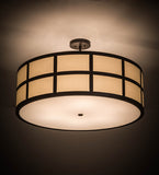 36"W Cilindro Barnabas Modern Semi-Flushmount