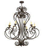 48"W Josephine 10 Lt Victorian Chandelier