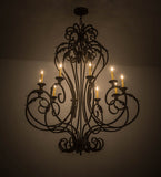48"W Josephine 10 Lt Victorian Chandelier