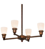 26"W Revival Goblet 4 Lt Chandelier