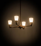 26"W Revival Goblet 4 Lt Chandelier