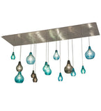 84"L Anjou 14 Lt Cascading Contemporary Pendant