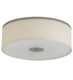 24"W Cilindro Textrene Modern Flushmount
