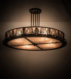 36"W Mountain Pine Semi-Flushmount