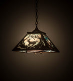 16"Sq Deer at Dawn Pendant