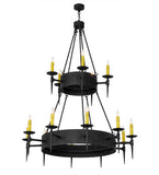 50"W Thorndike 15 Lt Two Tier Gothic Chandelier