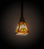 5"Sq Nuevo Tiffany Mission Southwest Pendant